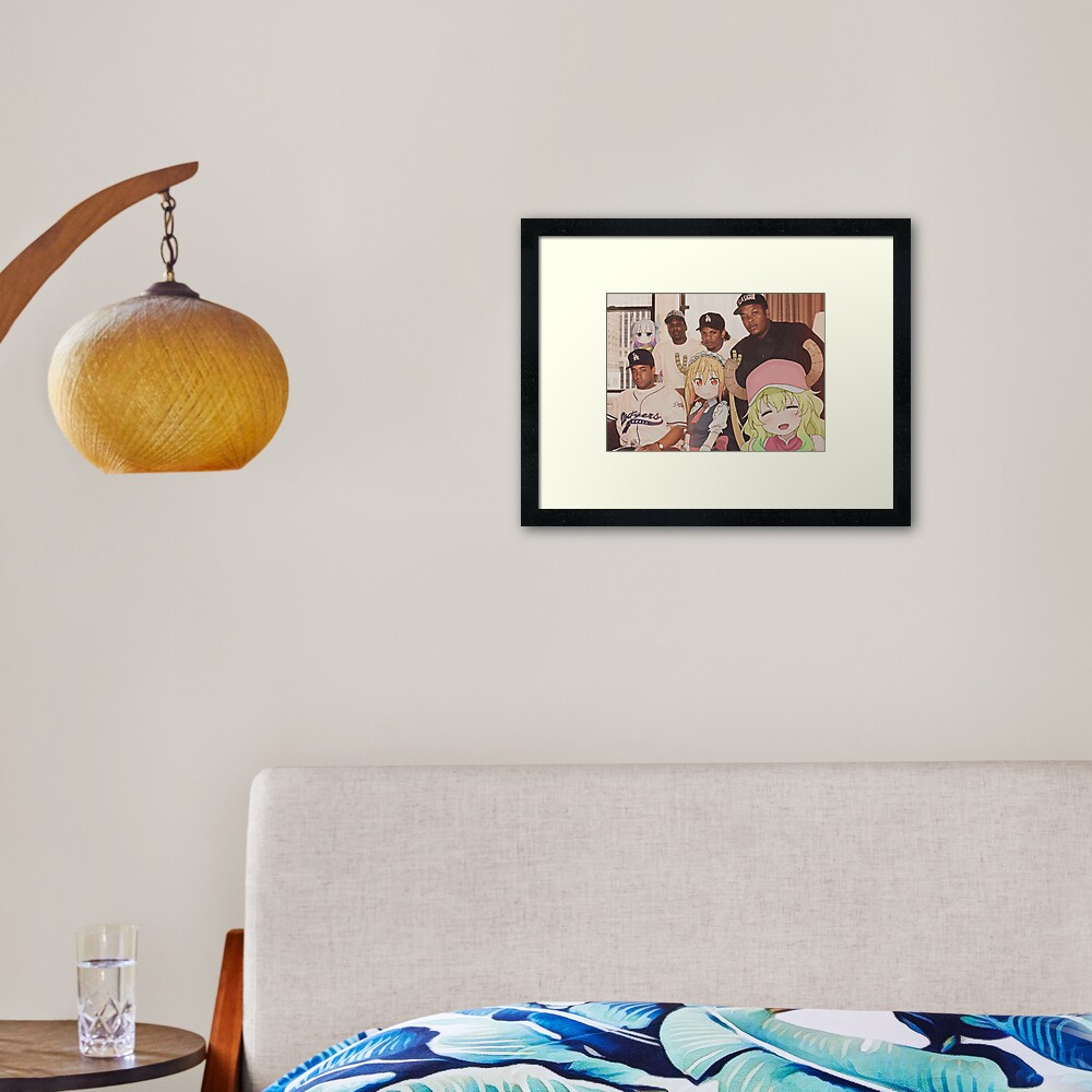Maid Dragons and their crew Framed Art Print