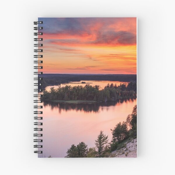 Item preview, Sunset on the Au Sable National Scenic River from the Dune Overlook, Huron National Forest, Michigan designed and sold by Daniel Arthur Brown Photography.