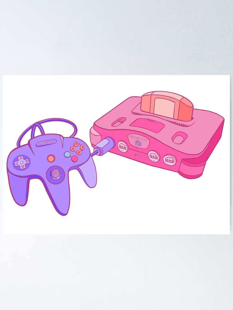 pink nintendo 64