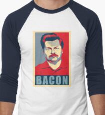 Camiseta ¾ bicolor para hombre Ron espero swanson