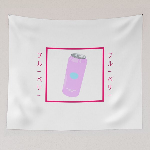 Item preview, Blueberry Soda Fun Soft Drink Vaporwave Aesthetic designed and sold by at85productions.