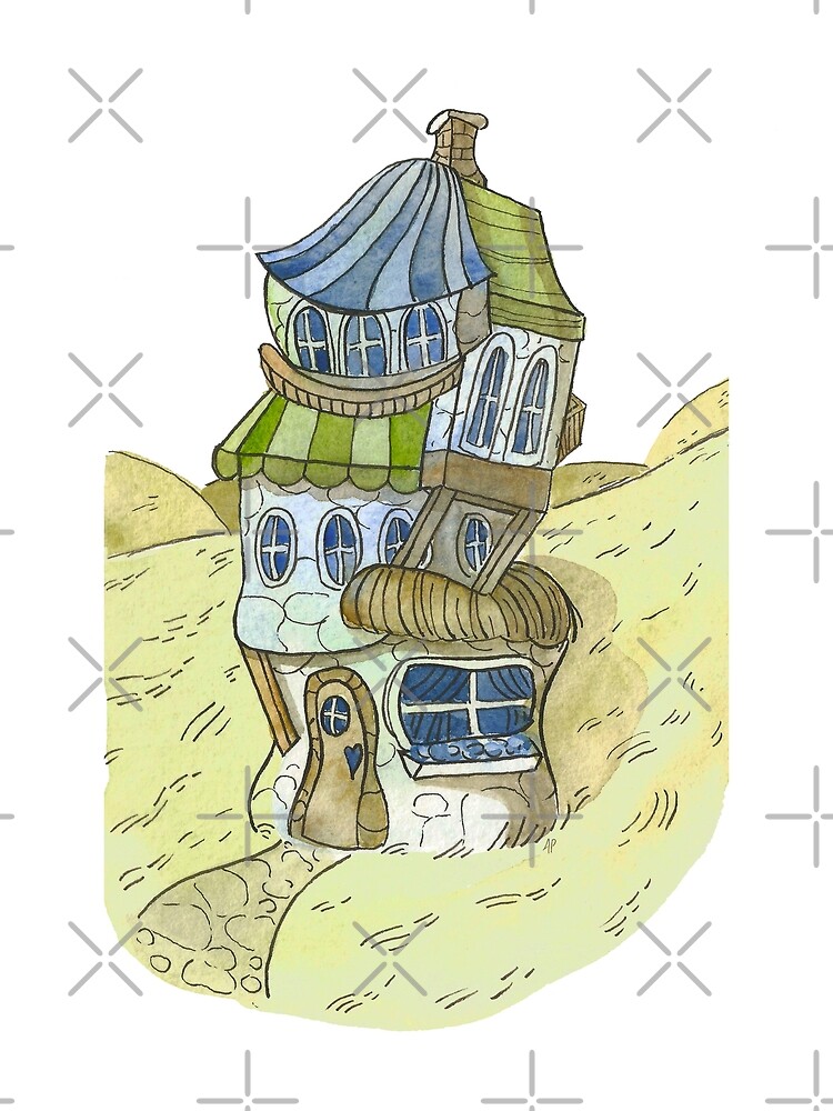 Watercolor Fantasy Cottage by annieparsons
