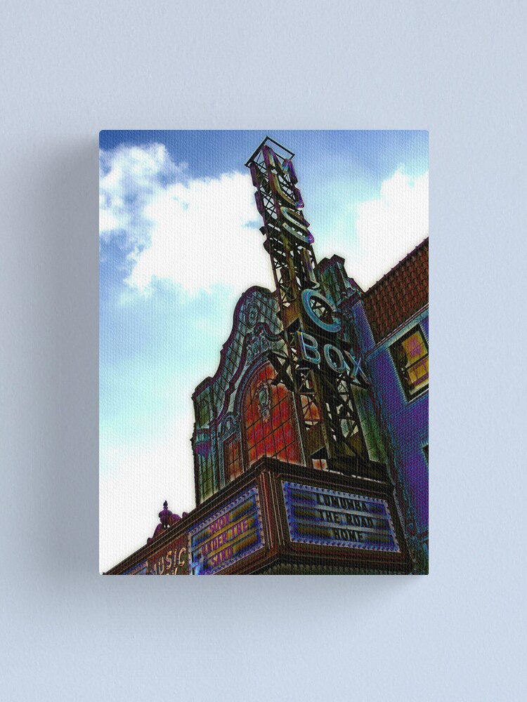 "music box movie theater, chicago" Canvas Print by doodlematz Redbubble
