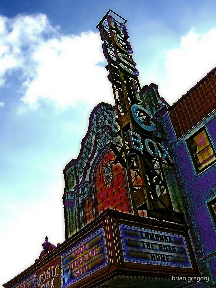 "music box movie theater, chicago" Canvas Print by doodlematz Redbubble