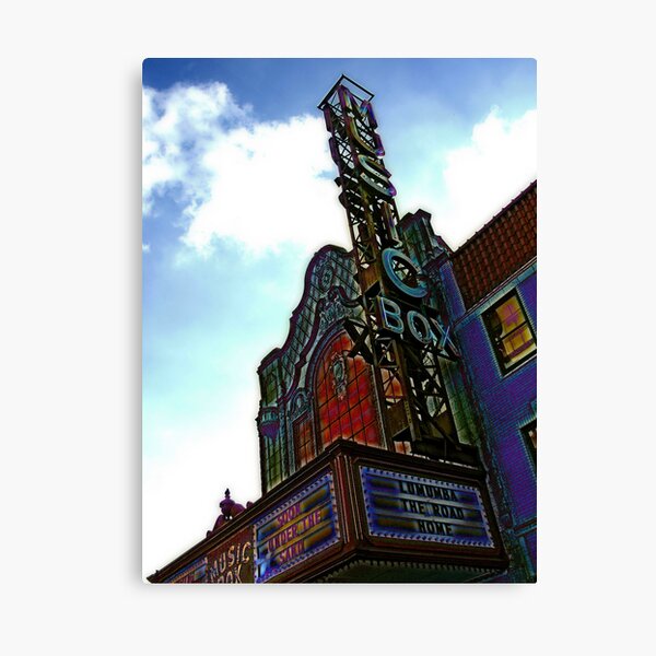 "music box movie theater, chicago" Canvas Print by doodlematz Redbubble