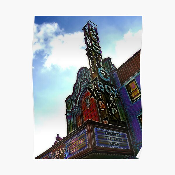 music box movie theater, chicago Poster