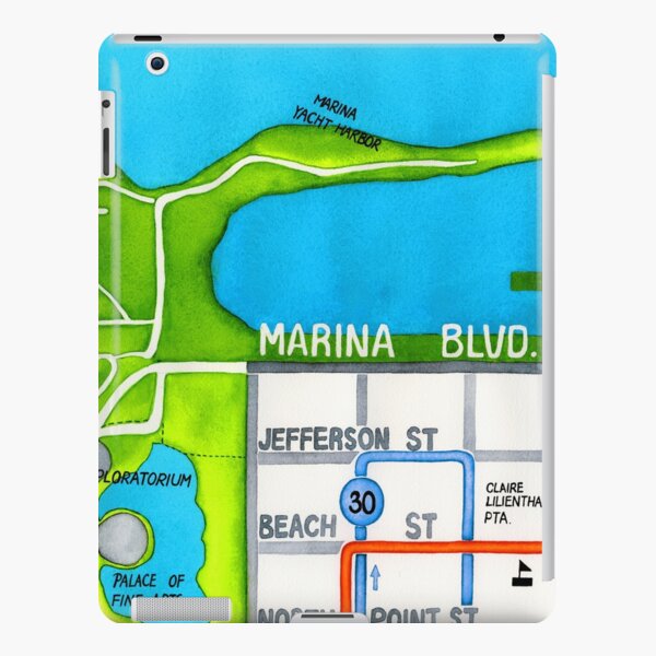 San Francisco map - Marina iPad Snap Case