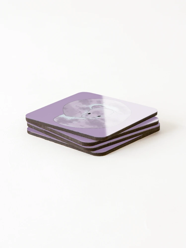 Thumbnail 4 of 5, Coasters (Set of 4), Grape Ball Python designed and sold by BettyBeep.