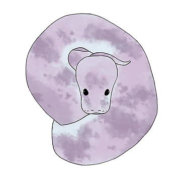 Artwork thumbnail, Grape Ball Python by BettyBeep