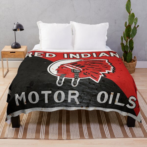 Item preview, Letrero antiguo de Red Indian Motor Oil, versión oxidada designed and sold by htrdesigns.