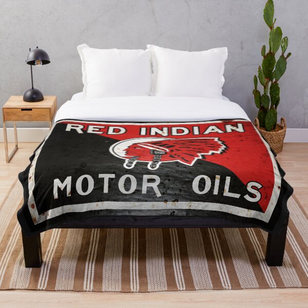 Item preview, Letrero antiguo de Red Indian Motor Oil, versión oxidada designed and sold by htrdesigns.