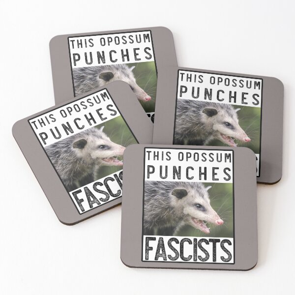 Item preview, This opossum also punches fascists designed and sold by Phosfate.