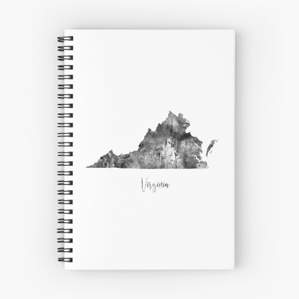 Item preview, Virginia map, watercolor Virginia, Virginia print, Virginia, Virginia art, Virginia map art designed and sold by Rosaliartbook.
