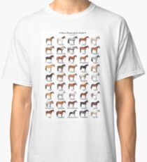 Horse Breeds Of The World Classic T-Shirt