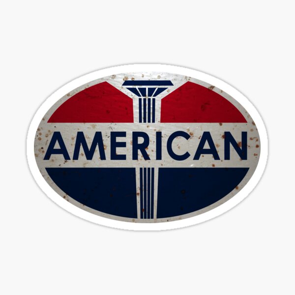 Item preview, American Gas Station sign. Rusted version designed and sold by htrdesigns.