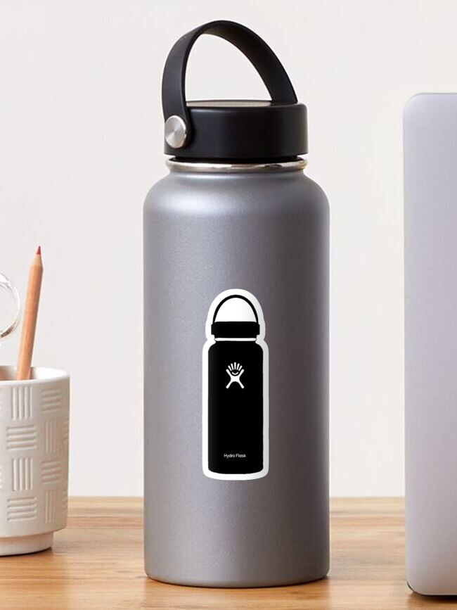 black stickers for hydro flask