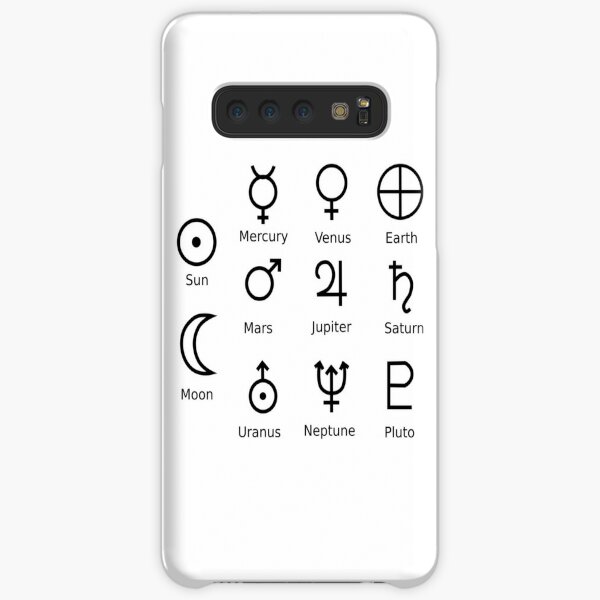 Astronomical Symbols: #Sun, #Mercury, #Venus, #Earth, Mars, Jupiter, Saturn, Uranus, Neptune, Pluto Samsung Galaxy Snap Case