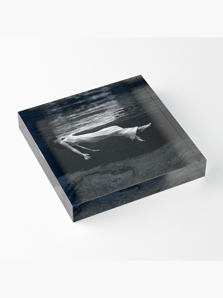 Alternate view of Woman Floating Underwater Weeki Wachee Spring Florida Toni Frissell Acrylic Block