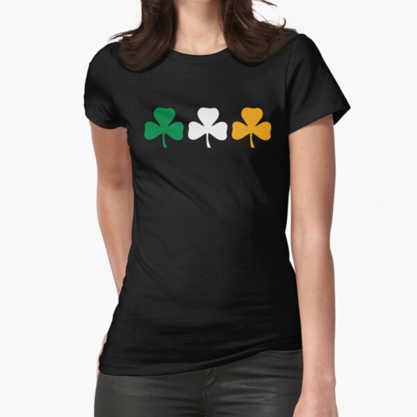 Ireland Shamrock Flag Fitted T-Shirt