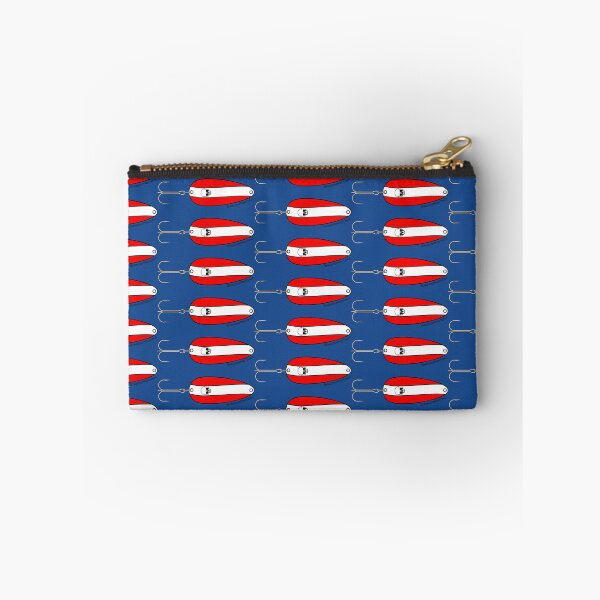 Item preview, Red and White Striped Fishing Lure Vector designed and sold by BandanaMontana.