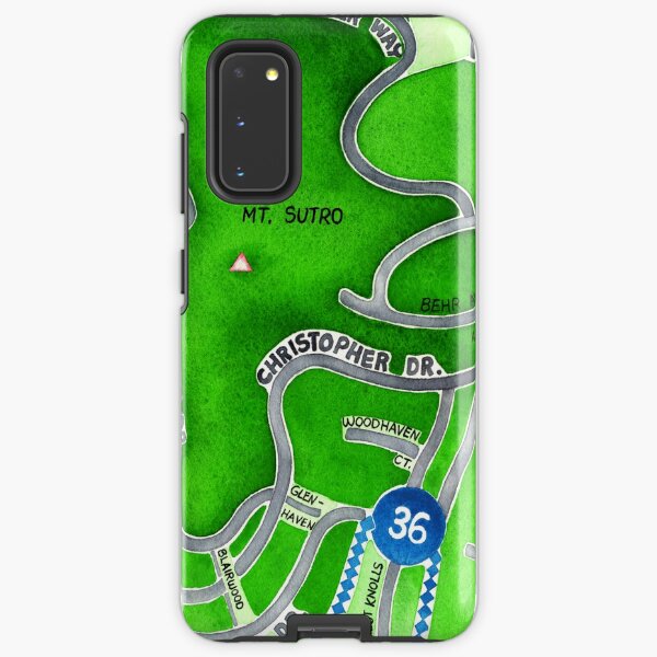 San Francisco map - Mt. Sutro Samsung Galaxy Tough Case