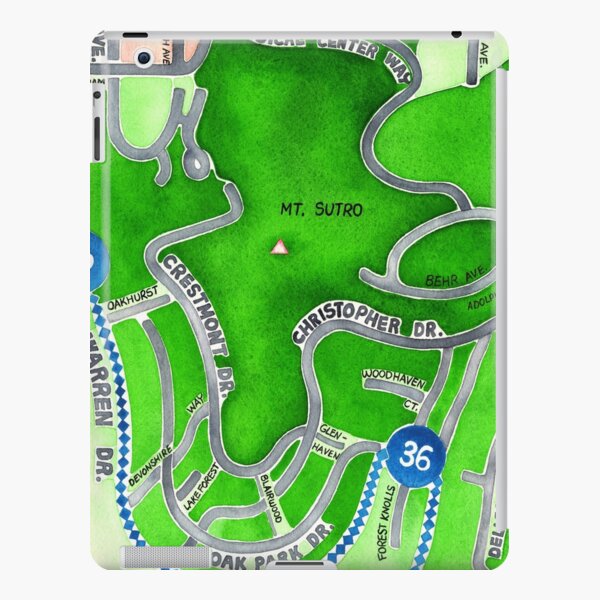 San Francisco map - Mt. Sutro iPad Snap Case