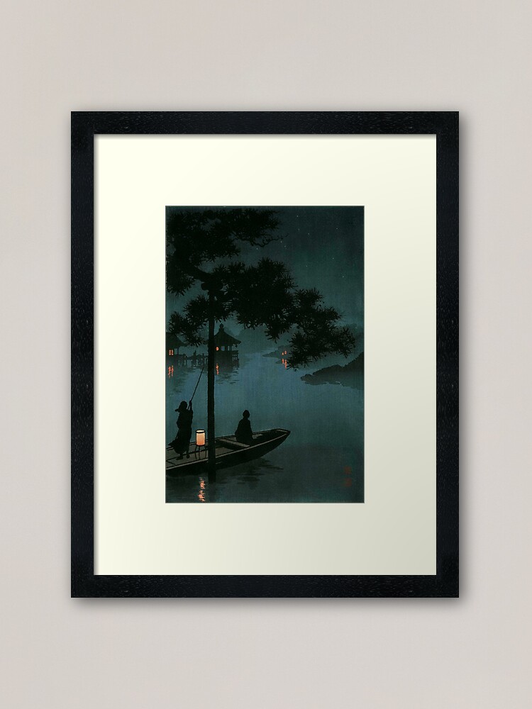Alternate view of Lake Biwa By Koho Shoda Framed Art Print