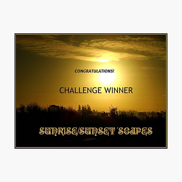 Item preview, Challenge Winner Banner for Sunrise/Sunset 'Scapes designed and sold by MidnightMelody.