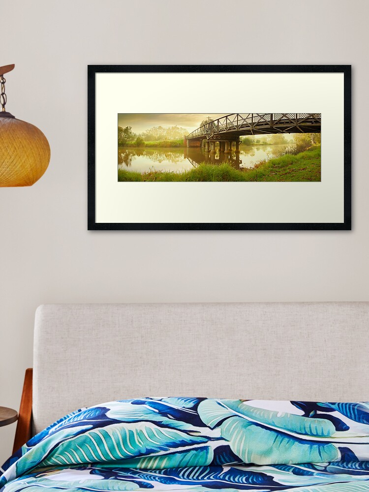 Thumbnail 2 of 7, Framed Art Print, Sale Swing Bridge, Victoria, Australia designed and sold by Chockstone.