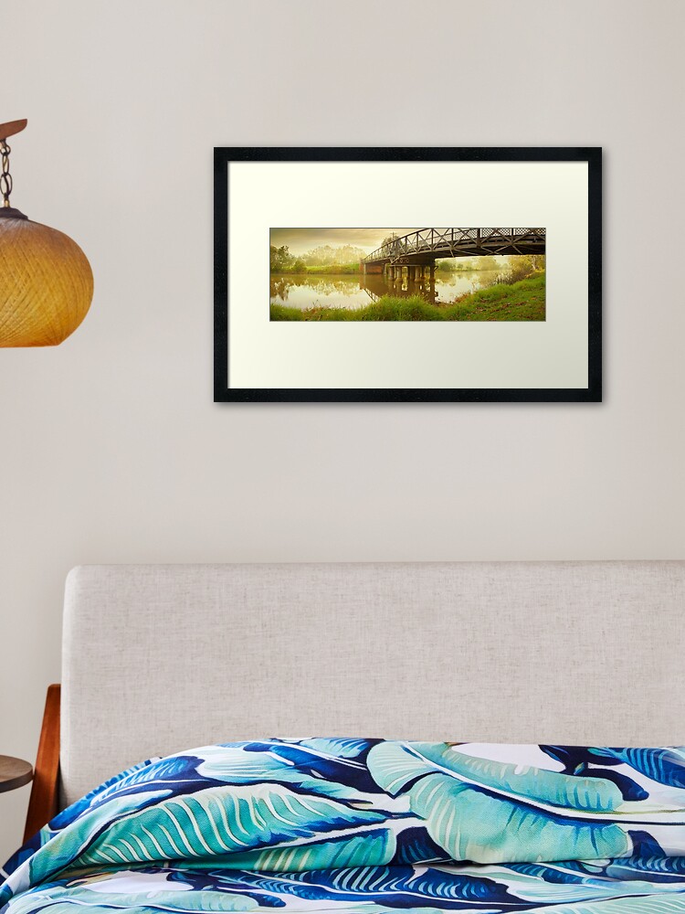 Thumbnail 2 of 7, Framed Art Print, Sale Swing Bridge, Victoria, Australia designed and sold by Chockstone.