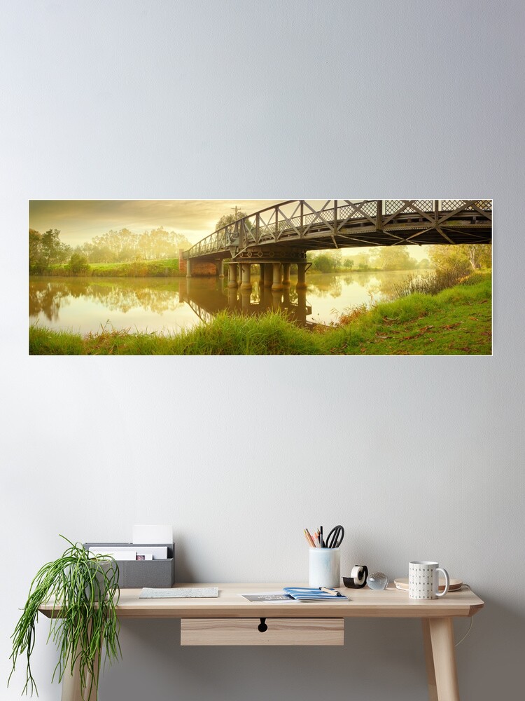 Thumbnail 2 of 3, Poster, Sale Swing Bridge, Victoria, Australia designed and sold by Chockstone.