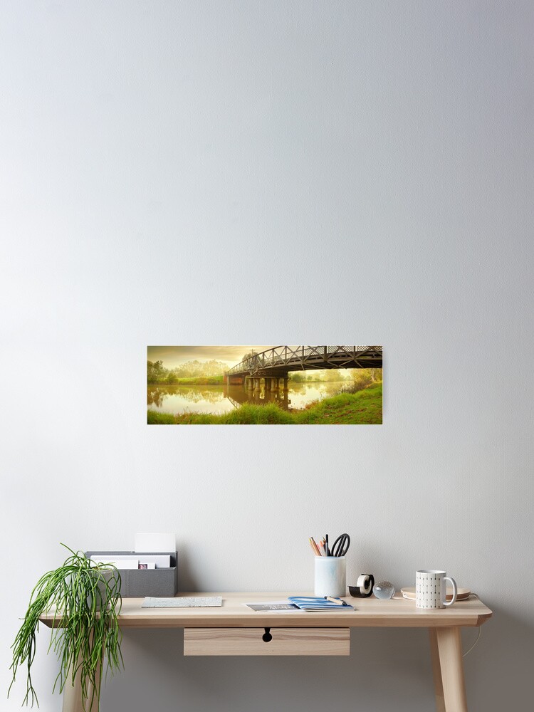 Thumbnail 2 of 3, Poster, Sale Swing Bridge, Victoria, Australia designed and sold by Chockstone.
