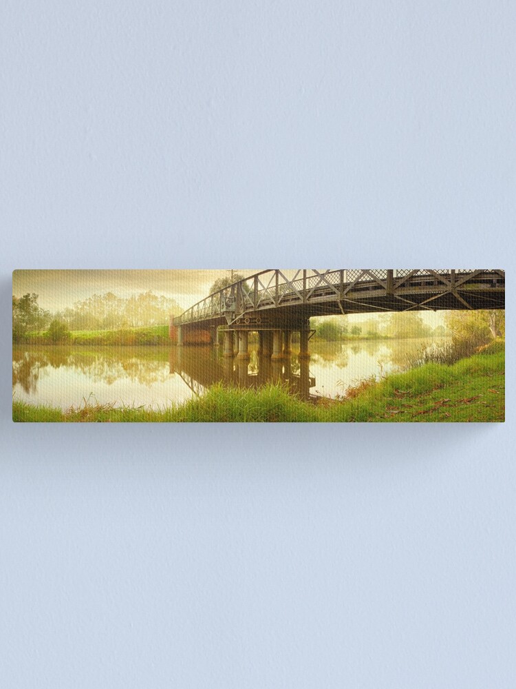 Thumbnail 1 of 3, Canvas Print, Sale Swing Bridge, Victoria, Australia designed and sold by Chockstone.