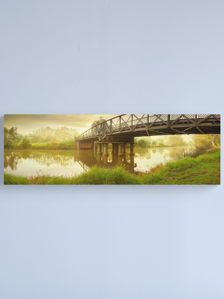 Thumbnail 1 of 3, Canvas Print, Sale Swing Bridge, Victoria, Australia designed and sold by Chockstone.
