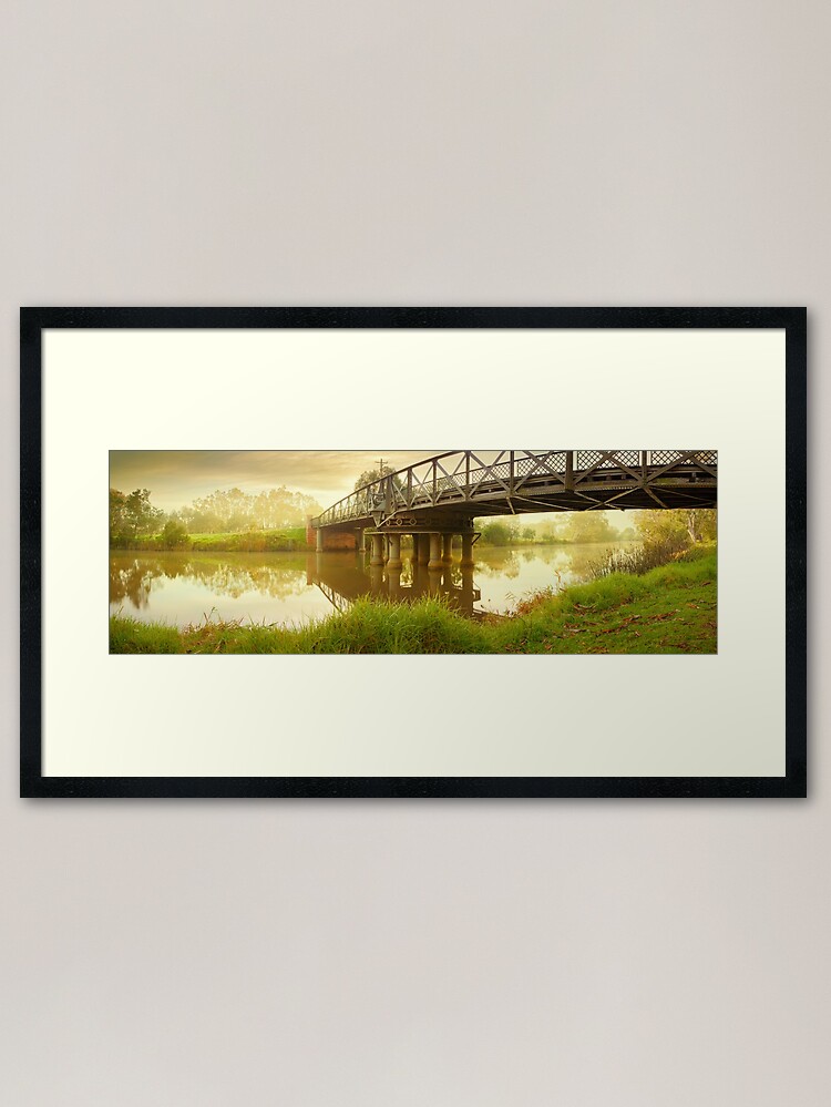 Thumbnail 1 of 7, Framed Art Print, Sale Swing Bridge, Victoria, Australia designed and sold by Chockstone.