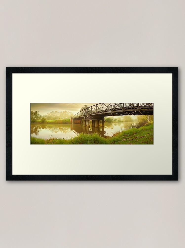 Thumbnail 1 of 7, Framed Art Print, Sale Swing Bridge, Victoria, Australia designed and sold by Chockstone.