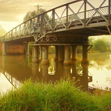 Artwork thumbnail, Sale Swing Bridge, Victoria, Australia by Michael Boniwell