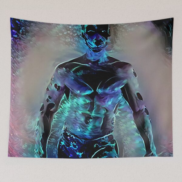 Item preview, Dreams of a Blacklight Muscle Pup designed and sold by ArcadiaAbstract.