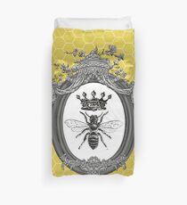 Queen Bee | Vintage Honey Bees | Honeycomb Patterns | Duvet Cover