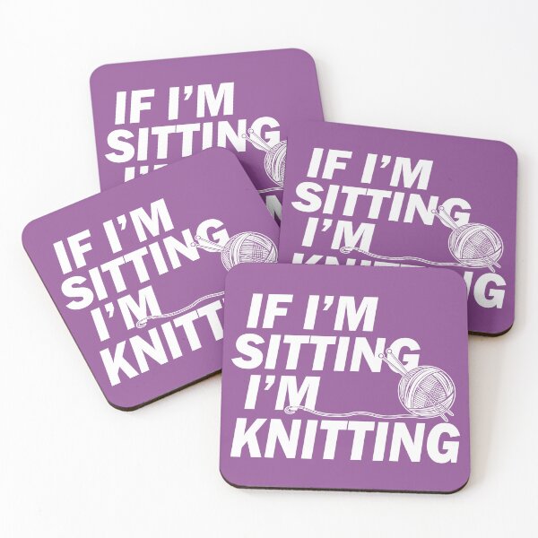 Item preview, If Im Sitting Im Knitting designed and sold by LAForrest.