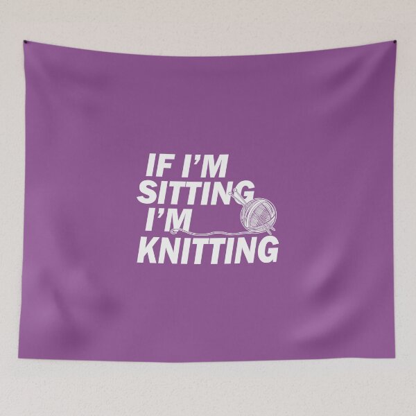 Item preview, If Im Sitting Im Knitting designed and sold by LAForrest.