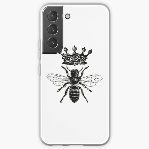 Queen Bee | Vintage Honey Bees | Black and White |  Samsung Galaxy Soft Case