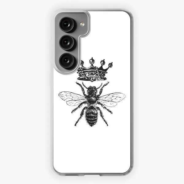 Queen Bee | Vintage Honey Bees | Black and White | Samsung Galaxy Soft Case