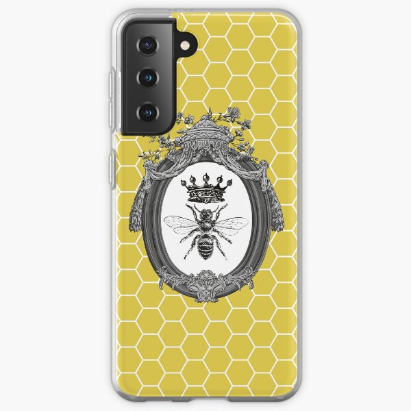 Queen Bee | Vintage Honey Bees | Honeycomb Patterns | Samsung Galaxy Soft Case