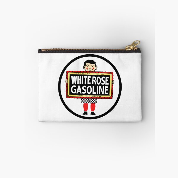 Item preview, White Rose Gasoline. Boy with slate vintage sign. Clean version designed and sold by htrdesigns.