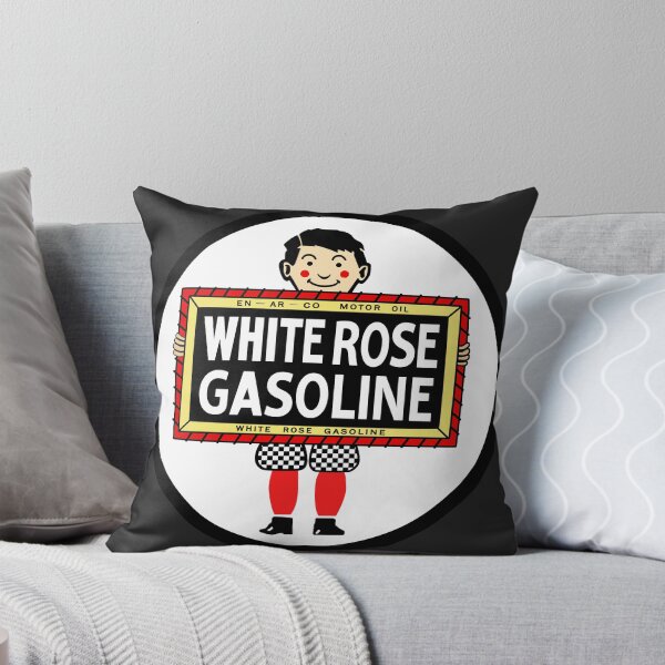 Item preview, White Rose Gasoline. Boy with slate vintage sign. Clean version designed and sold by htrdesigns.