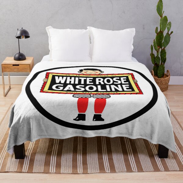 Item preview, White Rose Gasoline. Boy with slate vintage sign. Clean version designed and sold by htrdesigns.