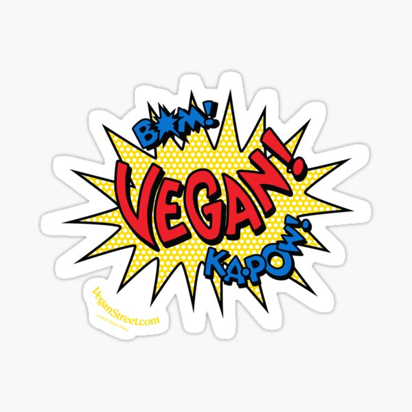 Bam! Ka-Pow! Vegan! Sticker
