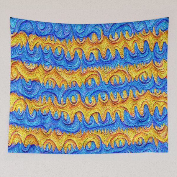 Item preview, Horizontal Frozen frequencies #DeepDream #Art designed and sold by blackhalt.