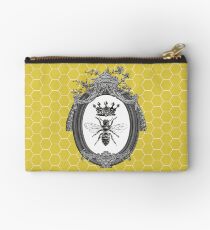 Queen Bee | Vintage Honey Bees | Honeycomb Patterns | Zipper Pouch